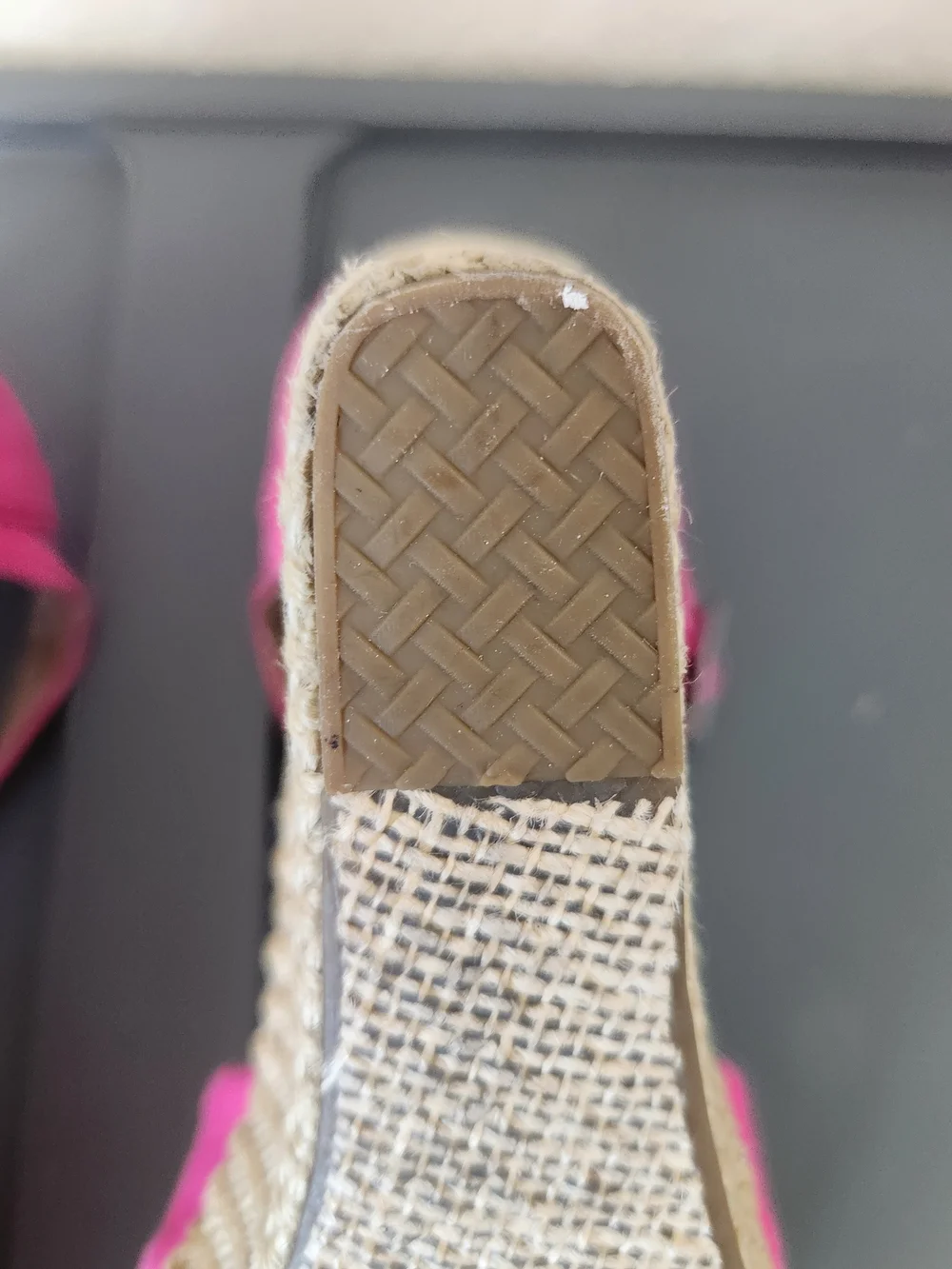 TOMS Women's Pink Espadrille Wedge Sandals